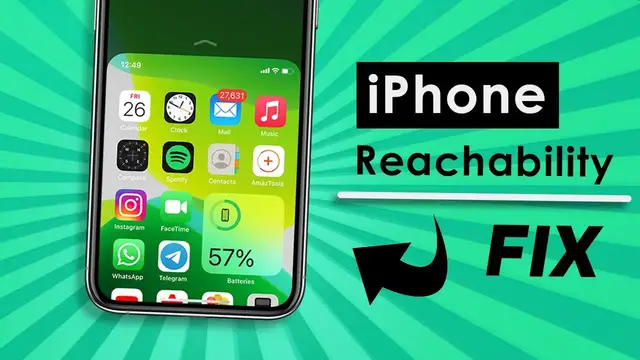 'Video thumbnail for How To Turn Off Reachability On iPhone Fix To Stop Screen From Coming Down'