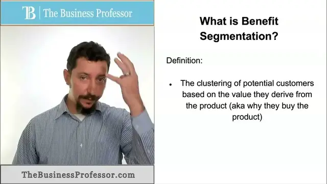 'Video thumbnail for Benefit Segmentation (Marketing)'