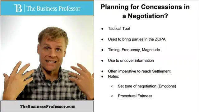 'Video thumbnail for Concessions in a Negotiation'