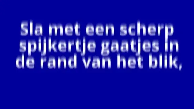 'Video thumbnail for Geen druipen meer langs een verfblik'