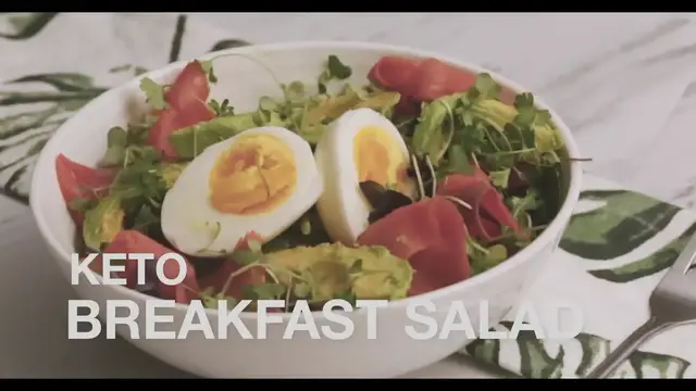 'Video thumbnail for Keto Breakfast Salmon Salad'