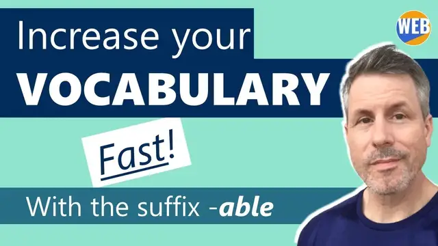 'Video thumbnail for The English suffix- able - Learn with real examples 📝'