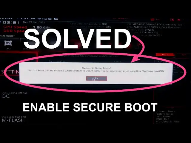 'Video thumbnail for System In Setup Mode Secure Boot Can Be Enabled When System In User Mode [Solved]'