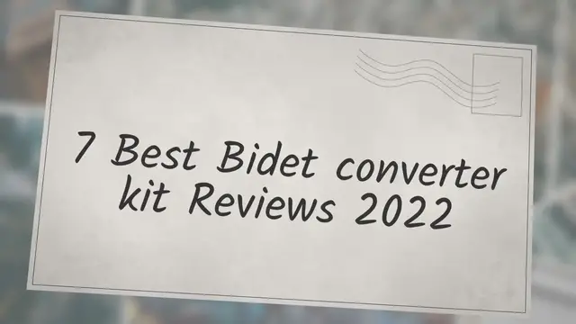 'Video thumbnail for 7 Best Bidet converter kit Reviews 2022'