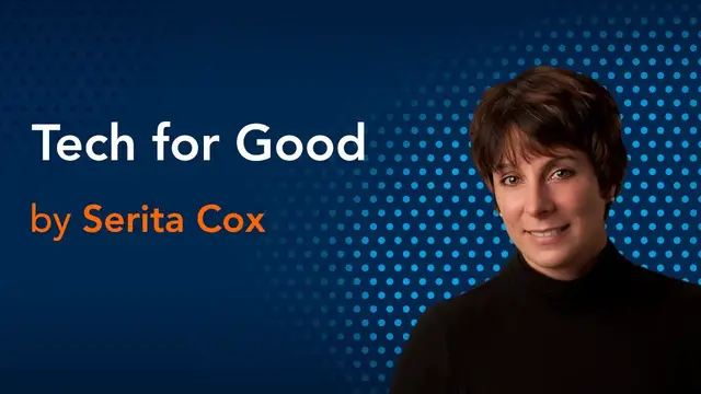 'Video thumbnail for Tech for Good by Serita Cox'