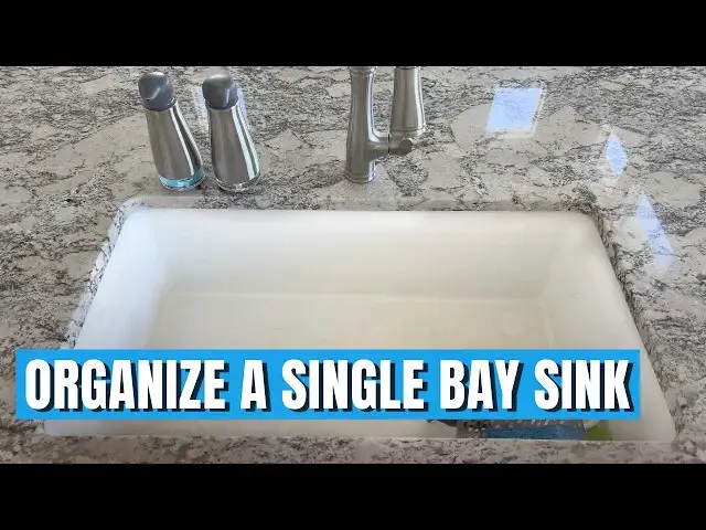 'Video thumbnail for How I Keep My Single Bay Sink Organized and Clutter-Free'