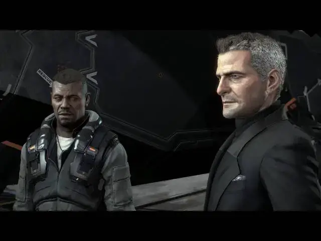 'Video thumbnail for Deus Ex: Mankind Divided - Taking Care of Business: Meet Miller & Elias Chikane at The Helipad Scene'