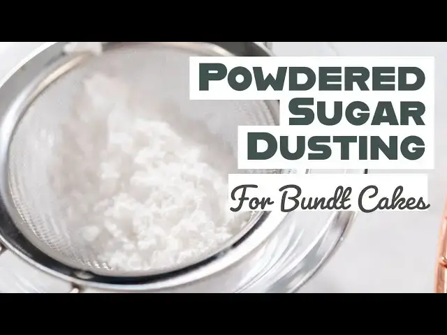 'Video thumbnail for How to Dust Bundt Cakes with Powdered Sugar Like a Pro'