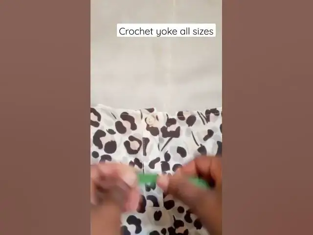 'Video thumbnail for Crochet yoke all sizes #crochet #crochetyoke #shortsyoutube'