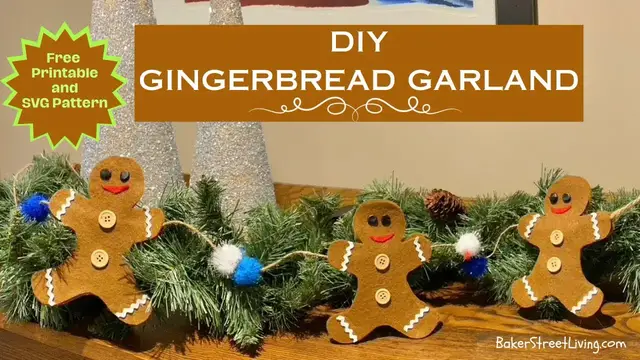 'Video thumbnail for How to Make a DIY Gingerbread Garland   SD 480p'