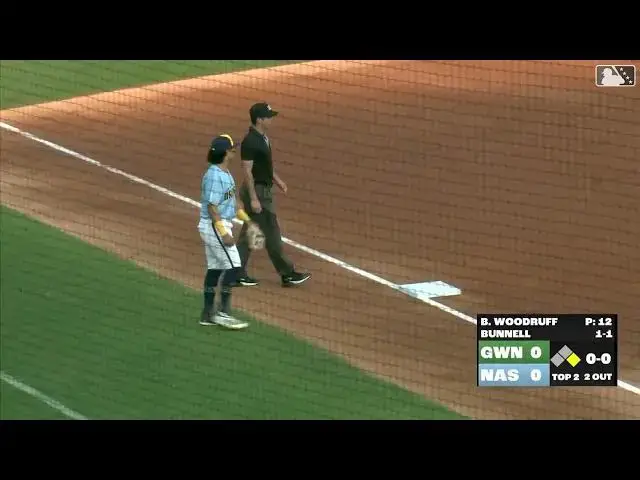 'Video thumbnail for Brandon Woodruff Exits Rehab Start with Injury After Nailed by Comebacker! | Milwaukee Brewers MiLB'