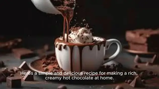 'Video thumbnail for Hot Chocolate Recipe'