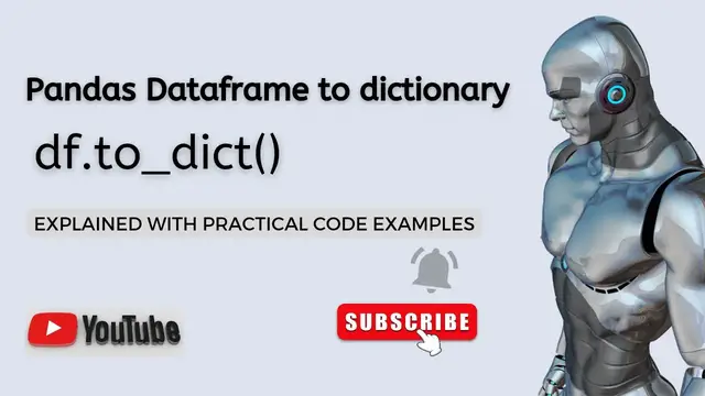 'Video thumbnail for Pandas Dataframe to Dictionary Conversion | Python Code Examples | Pandas Dataframe Tutorial'