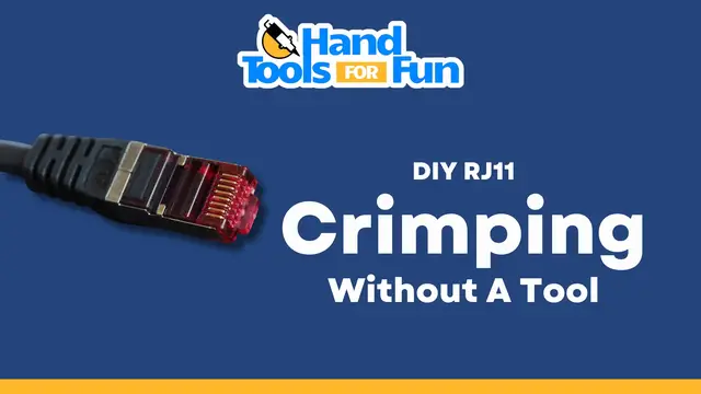 'Video thumbnail for DIY Tutorial for Crimping RJ11 without a Crimping Tool'