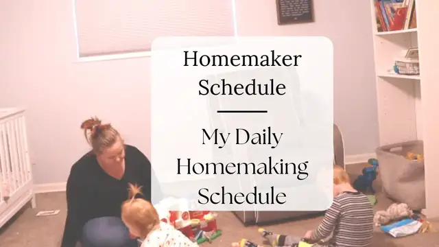 'Video thumbnail for Homemaker Schedule | Stay At Home Mom Routine'