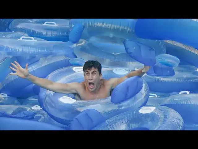 'Video thumbnail for I Put 50 Swim Rings In My Pool'