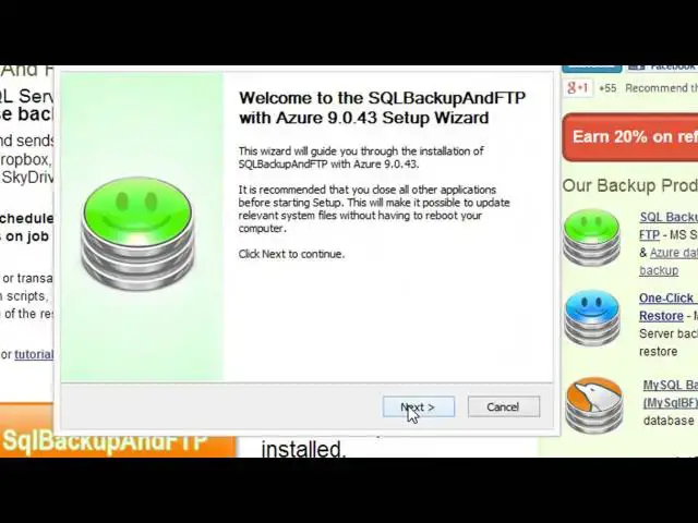 'Video thumbnail for SQLBackupAndFTP part 1 - Setup the Tool | Essential SQL'