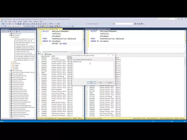 'Video thumbnail for SQL 101 - Sorting - Paging with OFFSET and FETCH 1 | Essential SQL'