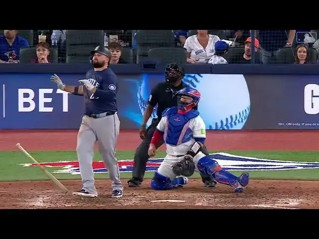'Video thumbnail for Rowdy Tellez DRILLS a GRAND-SLAM! | 3rd HR of 2025 | Seattle Mariners | 04/19/2025'