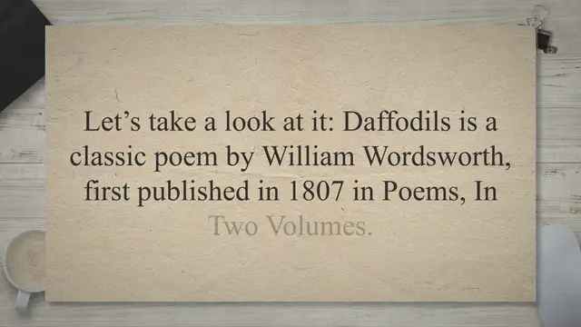 'Video thumbnail for Daffodils Critical Appreciation In 500 Words'