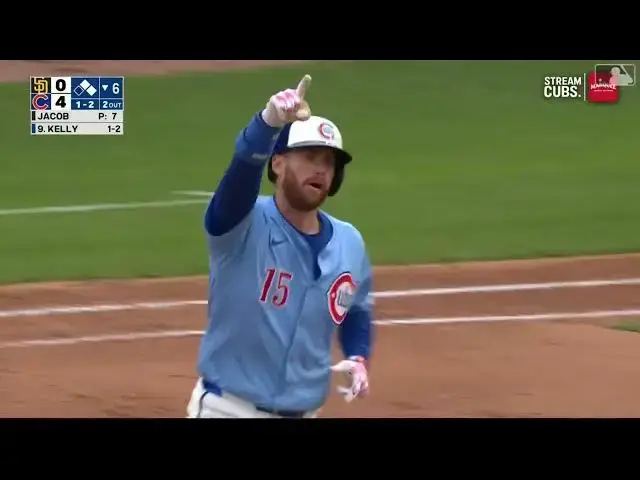 'Video thumbnail for Carson Kelly BLASTS a Three-Run Home Run! | 2nd HR of 2025 | Chicago Cubs | 04/05/2025'