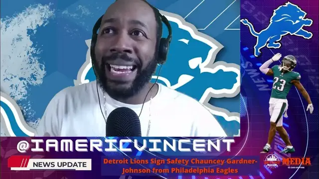 'Video thumbnail for BREAKING NEWS: Detroit Lions Sign Chauncey Gardner-Johnson From Philadelphia Eagles'