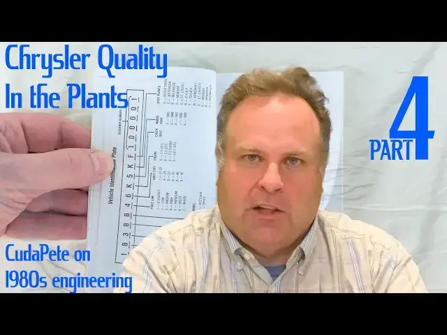 'Video thumbnail for In the Chrysler Plants: CudaPete on Quality Engineering, Part 4'
