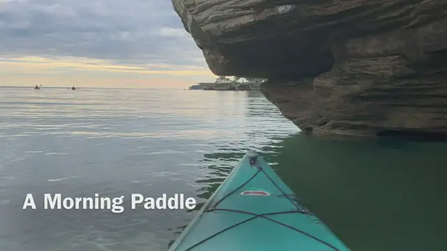 'Video thumbnail for Morning Paddle to Turnip Rock Near Port Austin Michigan'