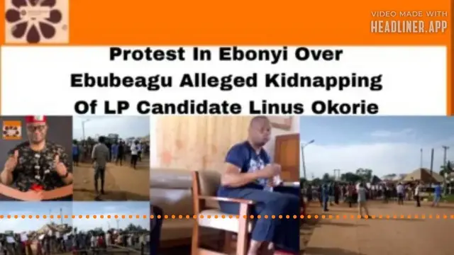 'Video thumbnail for Protest In Ebonyi Over Ebubeagu Alleged Kidnapping Of LP Candidate Linus Okorie ~ OsazuwaAkonedo'