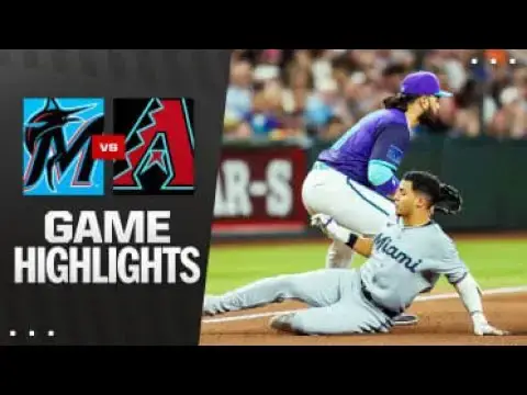 'Video thumbnail for Miami Marlins at Arizona Diamondbacks Full-Game Highlights! | 06/27/2025'