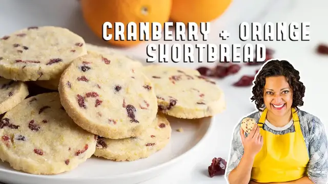 'Video thumbnail for How to Make my Easy Cranberry & Orange Shortbread Recipe'
