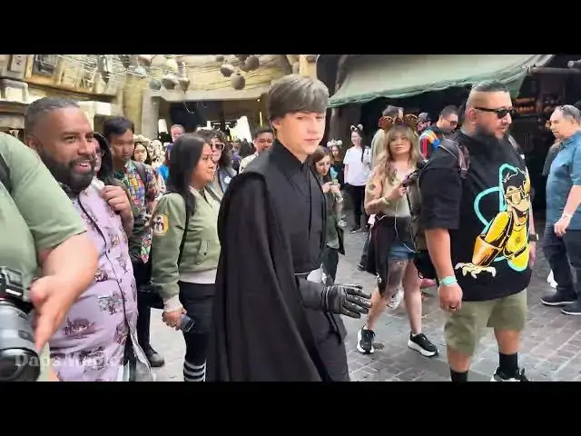 'Video thumbnail for FIRST DAY: Luke Skywalker at Disneyland’s Star Wars: Galaxy’s Edge | 2025 Season of the Force'