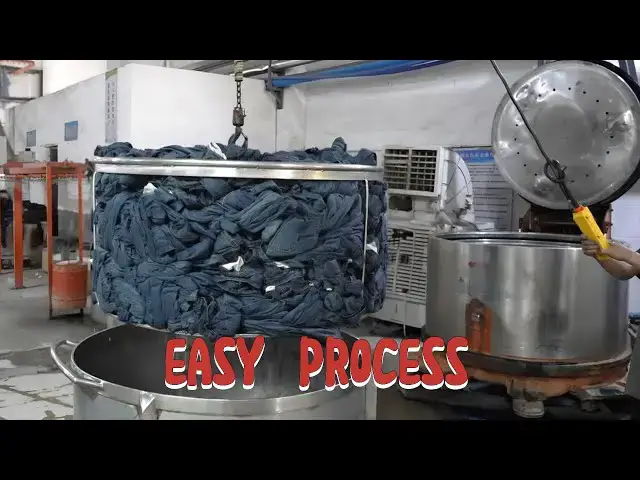 'Video thumbnail for How JEANS are made in a factory'