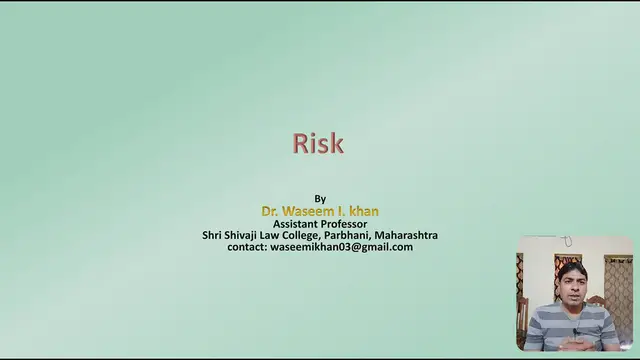 'Video thumbnail for Principle of Insurable Interest | lecture on insurance law | Principles of Insurance Contract - 08'