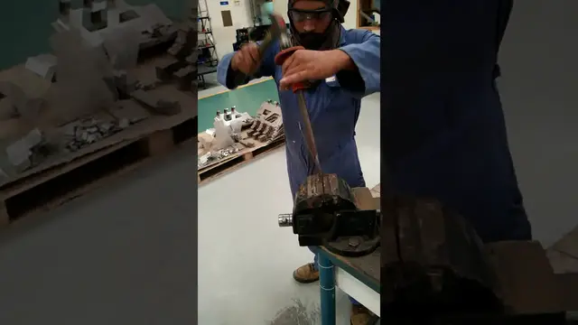 'Video thumbnail for Chisel test for resistance spot weld, PQR qualification'
