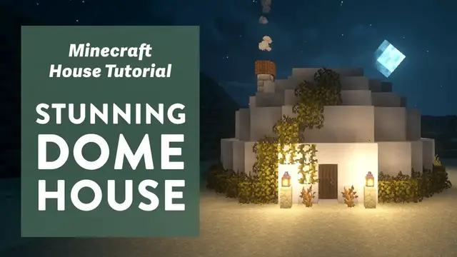 'Video thumbnail for Minecraft: How to Build a Beautiful Dome House in the Desert'