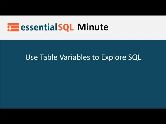 'Video thumbnail for | Essential SQL'