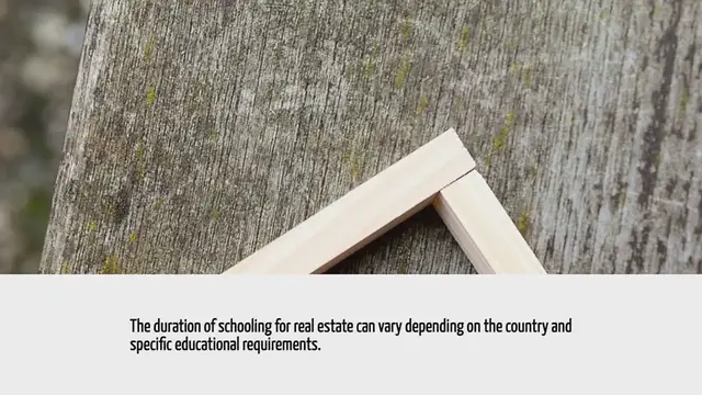 'Video thumbnail for How Long Is Schooling For Real Estate'