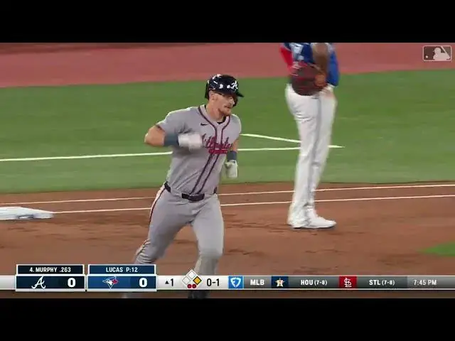 'Video thumbnail for Sean Murphy CRUSHES a Two-Run Home Run! | 4th HR of 2025 | Atlanta Braves | 04/14/2025'