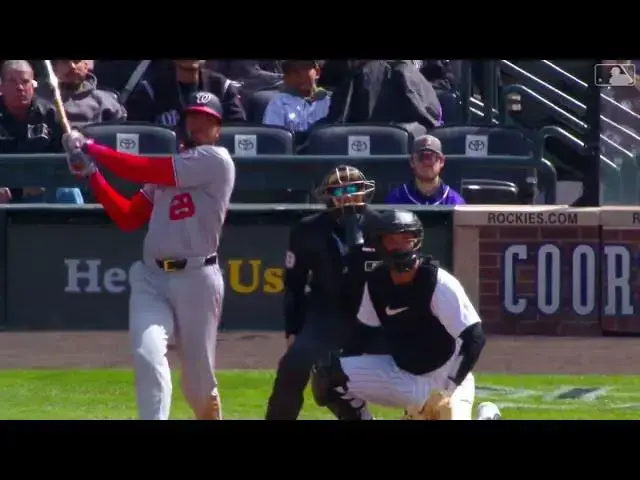 'Video thumbnail for James Wood CRUSHES a Three-Run Home Run! | 7th HR of 2025 | Washington Nationals | 04/19/2025'