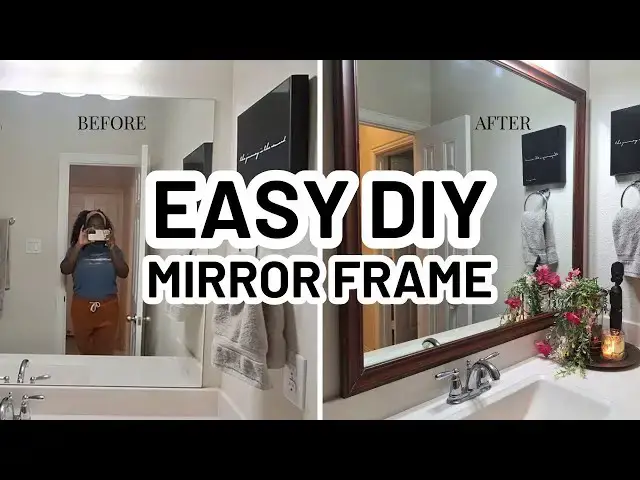 'Video thumbnail for EASY DIY MIRROR FRAME - Home Decorating Ideas'