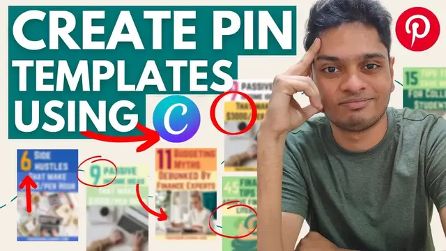 'Video thumbnail for How To Create Your Pinterest Pin Template For FREE Using Canva'