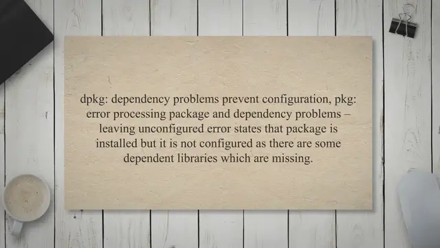 'Video thumbnail for dpkg: dependency problems prevent configuration in Ubuntu Linux (Solved)'