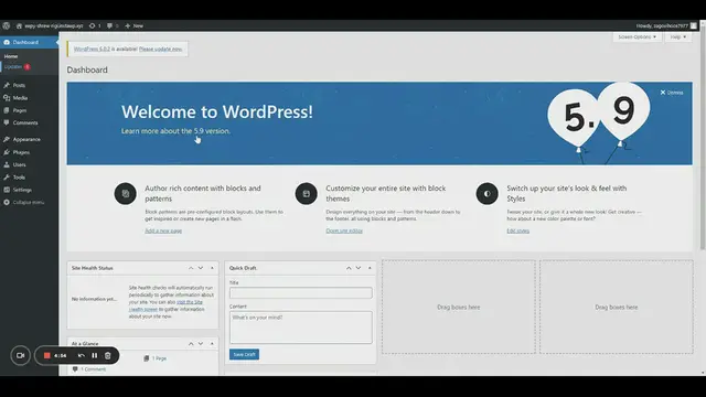 'Video thumbnail for How to Update Wordpress Version'