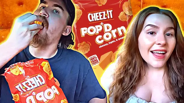 'Video thumbnail for Cheez-It CHEDDAR POP’D CORN Taste Test and Review!'