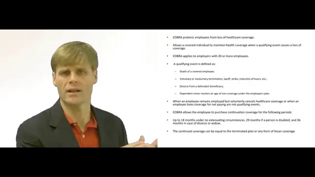 'Video thumbnail for Consolidated Omnibus Budget Reconciliation Act ( COBRA )'