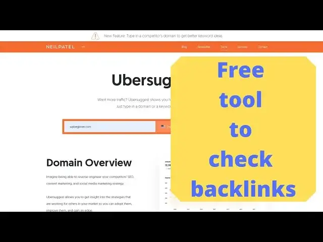 'Video thumbnail for How to find backlinks of a website post using a free tool'