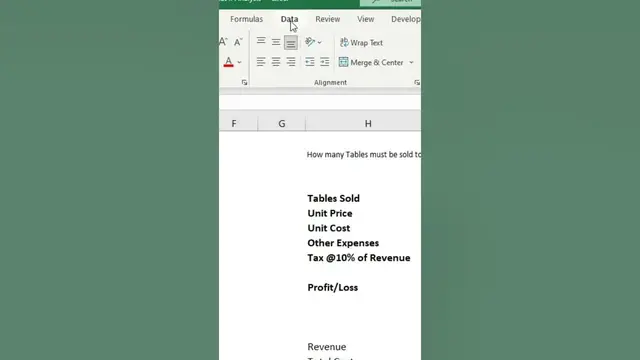 'Video thumbnail for Excel What if Analysis'