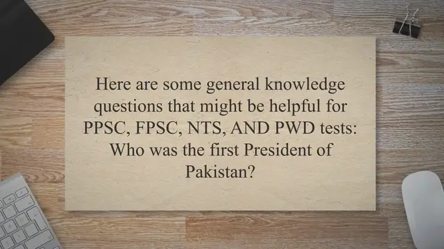 'Video thumbnail for General Knowledge Questions for PPSC, FPSC, NTS, AND PWD Tests'