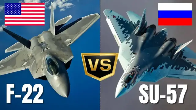 'Video thumbnail for F-22 Raptor vs Sukhoi Su-57 | Which Stealth Fighter Jet is Better?'